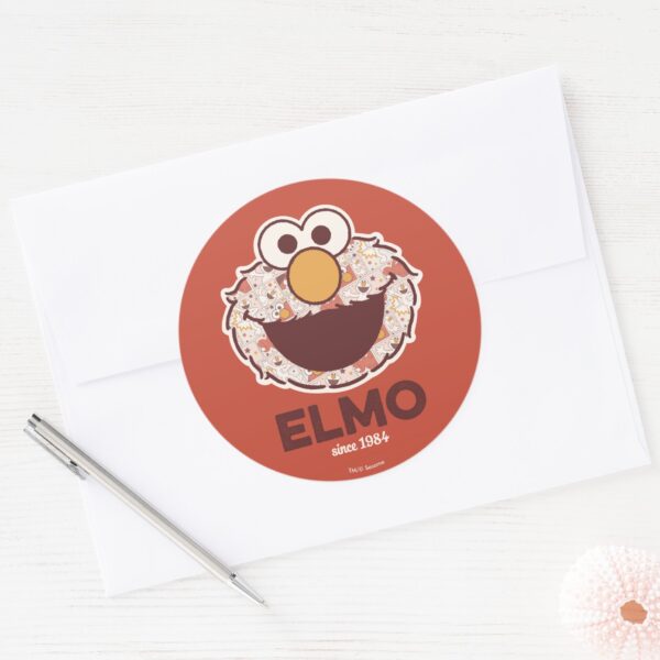 Sesame_Street___Elmo_Since_1984_Classic_Round_Sticker_3 Sesame Street Elmo Since 1984 Classic Round Sticker