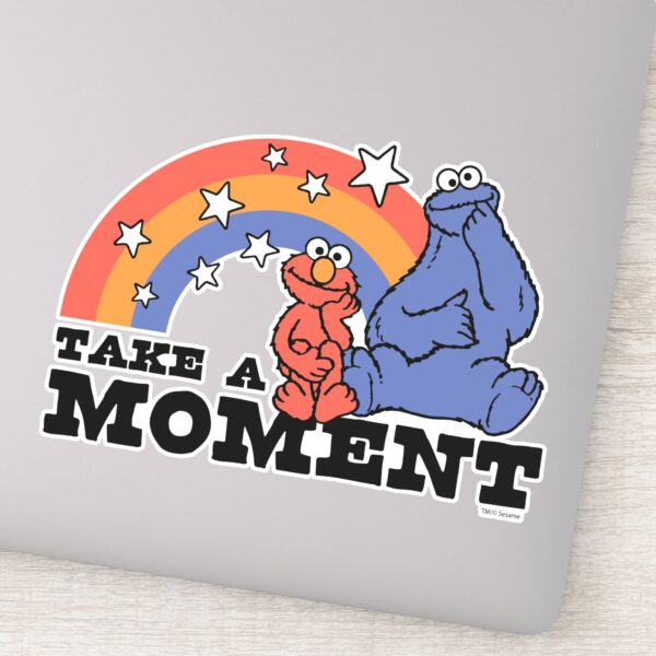 Sesame Street Elmo Cookie Take A Moment Sticker