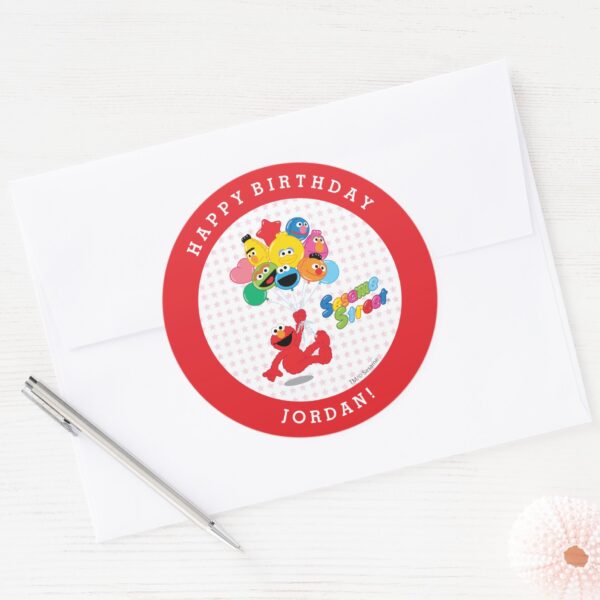 Sesame_Street___Elmo_and_Pals_-_Birthday_Balloons_Classic_Round_Sticker_3 Sesame Street Elmo And Pals Birthday Balloons Classic Round Sticker