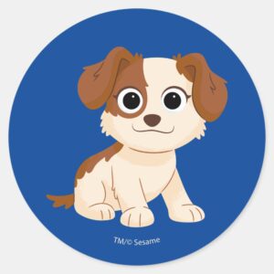 Sesame_Street___Elmo's_Puppy_Tango_Classic_Round_Sticker_1 Sesame Street Elmos Puppy Tango Classic Round Sticker