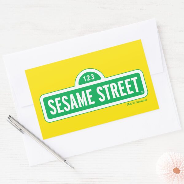 Sesame_Street___Green_Logo_Rectangular_Sticker_3 Sesame Street Green Logo Rectangular Sticker