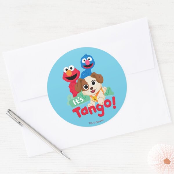 Sesame_Street___It's_Tango_With_Elmo_&_Grover_Classic_Round_Sticker_3 Sesame Street Its Tango With Elmo Grover Classic Round Sticker