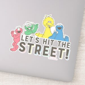 Sesame Street Lets Hit The Street Sticker