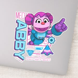 Sesame Street Mecha Builders Abby Cadabby Sticker