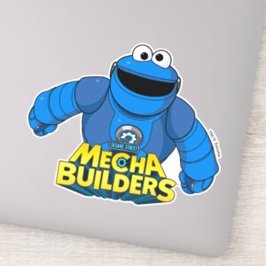Sesame Street Mecha Builders Cookie In Action Sticker