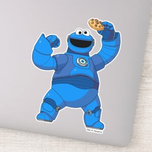 Sesame Street Mecha Builders Cookie Monster Sticker