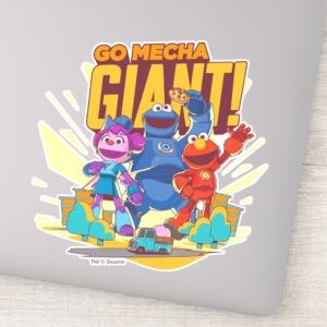 Sesame Street Mecha Builders Go Mecha Giant Sticker