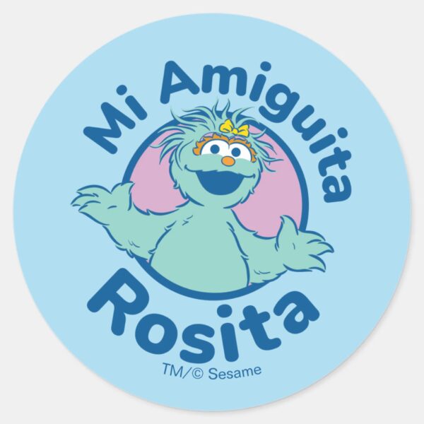 Sesame_Street___Mi_Amiguita_Rosita_Classic_Round_Sticker_1 Sesame Street Mi Amiguita Rosita Classic Round Sticker
