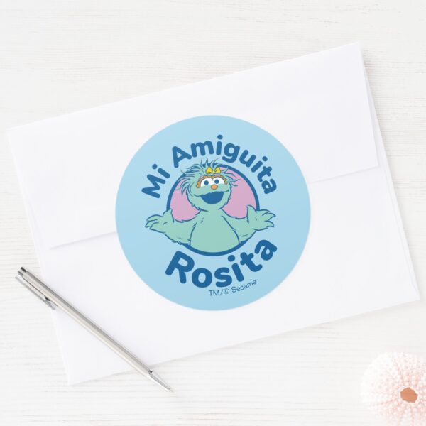 Sesame_Street___Mi_Amiguita_Rosita_Classic_Round_Sticker_3 Sesame Street Mi Amiguita Rosita Classic Round Sticker