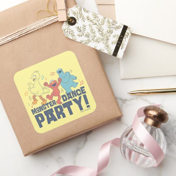 Sesame_Street___Monster_Dance_Party_Square_Sticker_5 Sesame Street Monster Dance Party Square Sticker