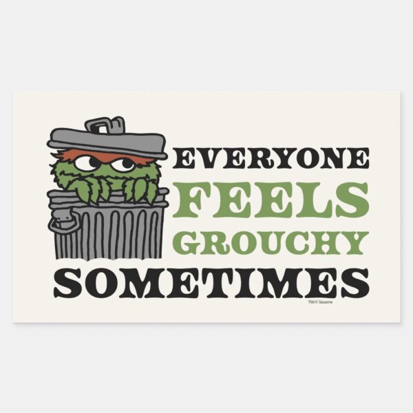 Sesame_Street___Oscar_the_Grouch_Feels_Grouchy_Rectangular_Sticker_1 Sesame Street Oscar The Grouch Feels Grouchy Rectangular Sticker