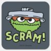 Sesame_Street___Oscar_the_Grouch_Scram!_Square_Sticker_1 Sesame Street Oscar The Grouch Scram Square Sticker