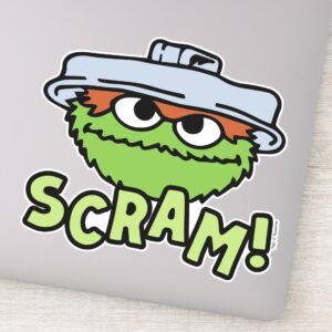Sesame Street Oscar The Grouch Scram Sticker