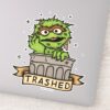 Sesame_Street___Oscar_the_Grouch_Trashed_Sticker_1 Sesame Street Oscar The Grouch Trashed Sticker