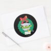 Sesame Street Oscar The Grouch Wreath Classic Round Sticker