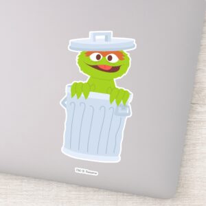 Sesame Street Personalized Oscar The Grouch Sticker