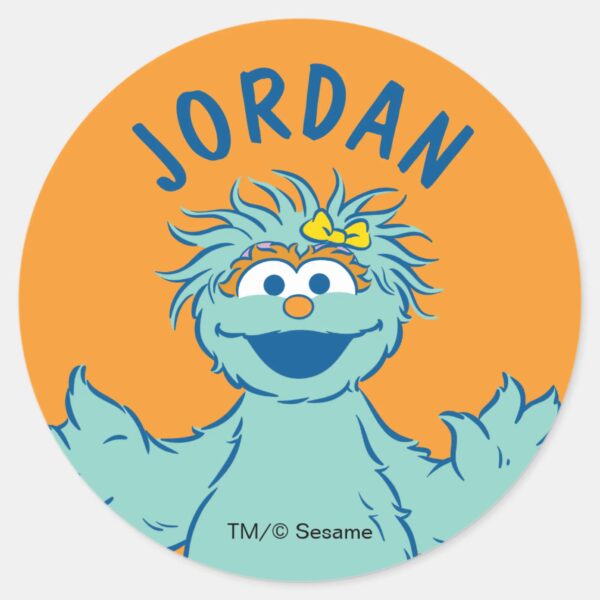 Sesame_Street___Personalized_Rosita_Classic_Round_Sticker_1 Sesame Street Personalized Rosita Classic Round Sticker