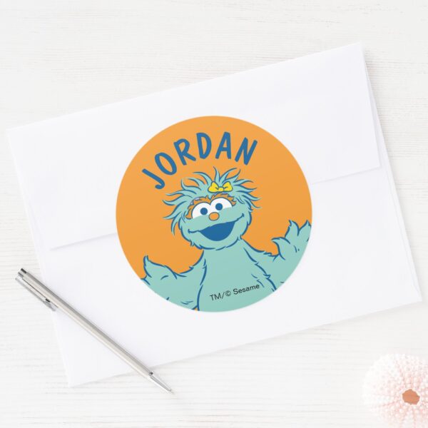 Sesame_Street___Personalized_Rosita_Classic_Round_Sticker_3 Sesame Street Personalized Rosita Classic Round Sticker