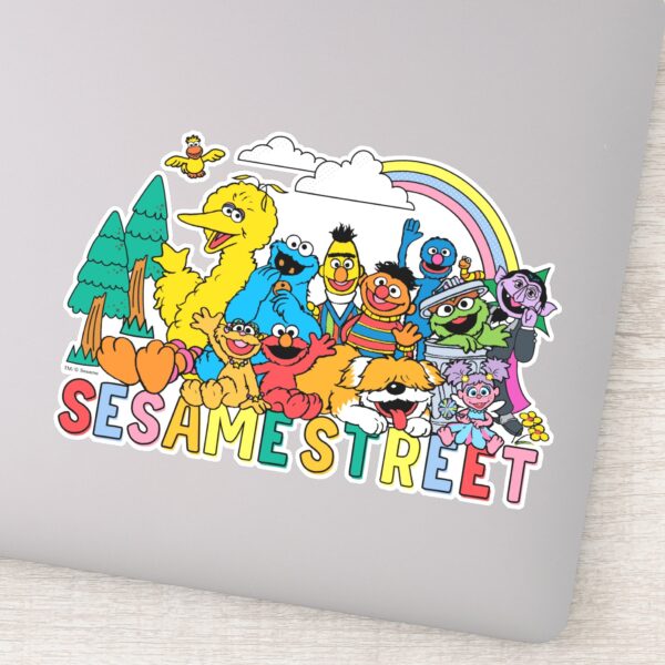 Sesame_Street___Rainbow_Wave_Sticker_1 Sesame Street Rainbow Wave Sticker