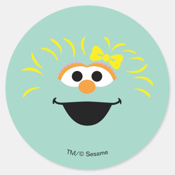 Sesame_Street___Rosita_Face_Art_Classic_Round_Sticker_1 Sesame Street Rosita Face Art Classic Round Sticker