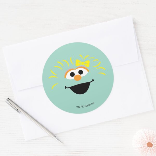 Sesame_Street___Rosita_Face_Art_Classic_Round_Sticker_3 Sesame Street Rosita Face Art Classic Round Sticker