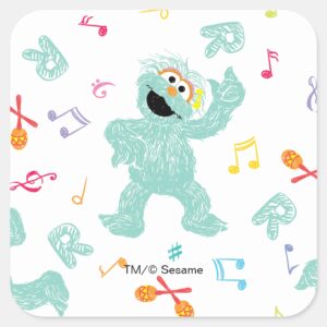 Sesame_Street___Rosita_Music_Scribble_Pattern_Square_Sticker_1 Sesame Street Rosita Music Scribble Pattern Square Sticker