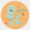 Sesame_Street___Rosita_Playing_Guitar_Classic_Round_Sticker_1 Sesame Street Rosita Playing Guitar Classic Round Sticker