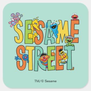 Sesame Street Sesame Street Type Pals Square Sticker