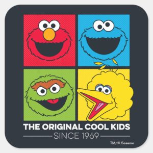 Sesame Street The Original Cool Kids Square Sticker
