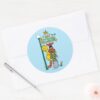Sesame_Street___Under_the_Sesame_Street_Sign_Classic_Round_Sticker_3 Sesame Street Under The Sesame Street Sign Classic Round Sticker