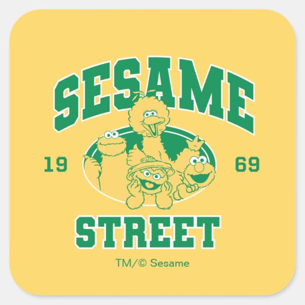 Sesame_Street___Vintage_1969_Square_Sticker_1 Sesame Street Vintage 1969 Square Sticker