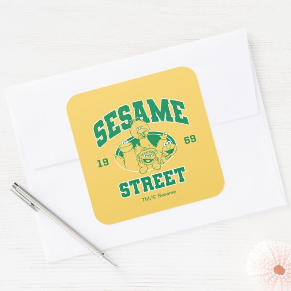 Sesame_Street___Vintage_1969_Square_Sticker_3 Sesame Street Vintage 1969 Square Sticker