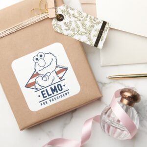 Sesame Street Vintage Elmo For President Square Sticker