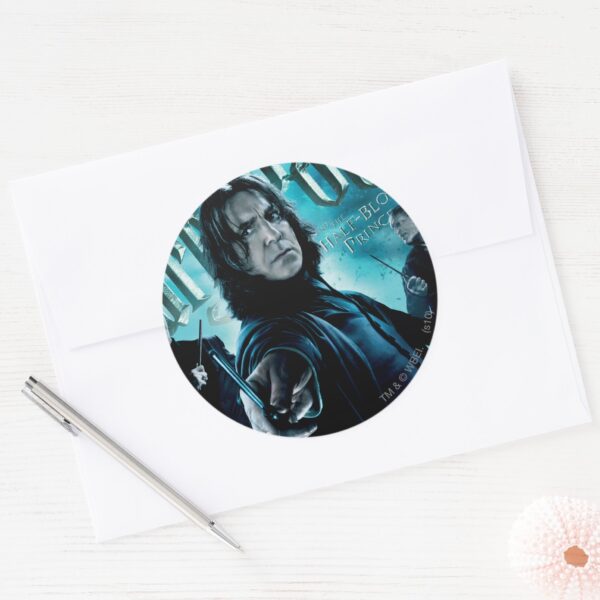 Severus_Snape_With_Death_Eaters_1_Classic_Round_Sticker_3 Severus Snape With Death Eaters 1 Classic Round Sticker