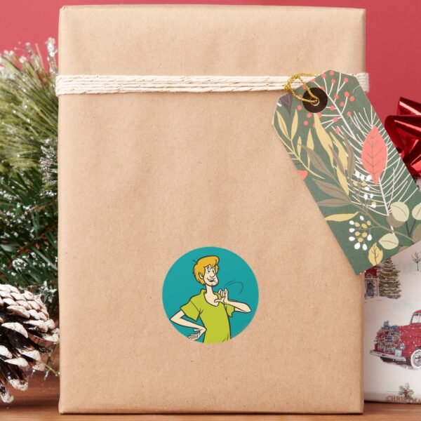 Shaggy_Gesturing_Classic_Round_Sticker_6 Shaggy Gesturing Classic Round Sticker