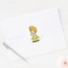 Shaggy Name Graphic Classic Round Sticker