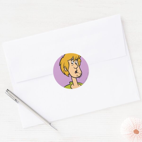 Shaggy_Surprised_Classic_Round_Sticker_3 Shaggy Surprised Classic Round Sticker