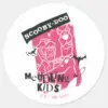 Shaggy And Scooby Doo Meddling Kids Punk Outline Classic Round Sticker