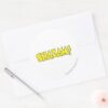 Shazam_Logo_Yellow_Classic_Round_Sticker_3 Shazam Logo Yellow Classic Round Sticker