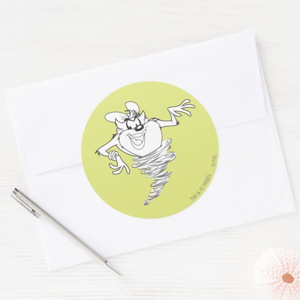 She-Devil_Black_and_White_Classic_Round_Sticker_3 She Devil Black And White Classic Round Sticker