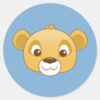 Simba Emoji Classic Round Sticker