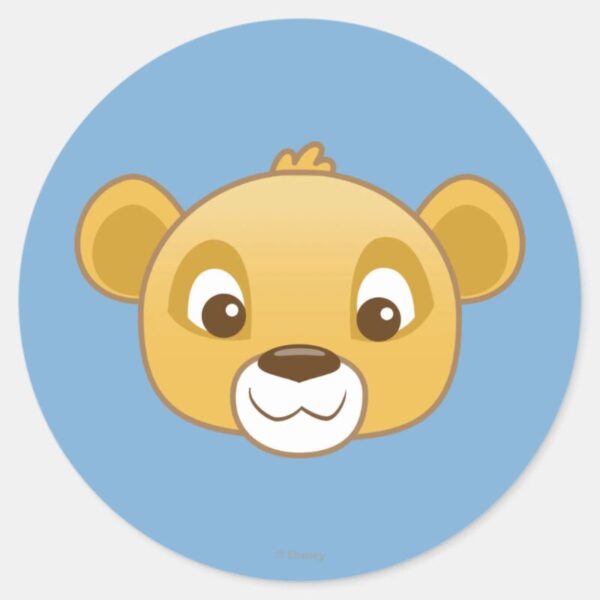 Simba_Emoji_Classic_Round_Sticker_1 Simba Emoji Classic Round Sticker