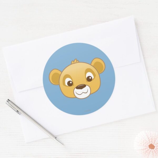Simba_Emoji_Classic_Round_Sticker_3 Simba Emoji Classic Round Sticker