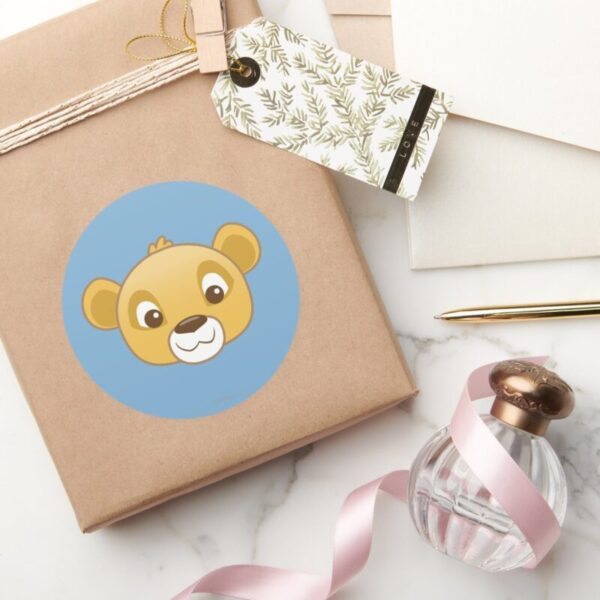 Simba_Emoji_Classic_Round_Sticker_5 Simba Emoji Classic Round Sticker