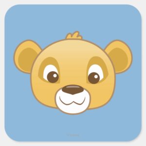 Simba Emoji Square Sticker