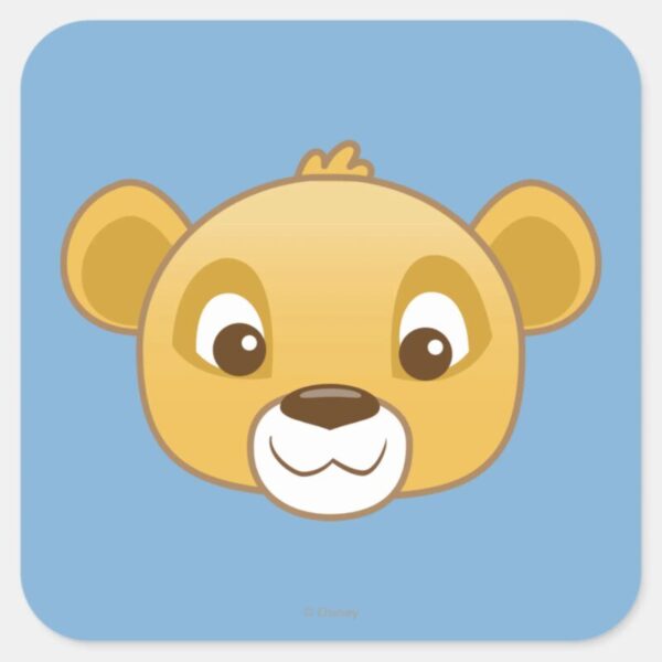 Simba_Emoji_Square_Sticker_1 Simba Emoji Square Sticker
