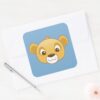 Simba Emoji Square Sticker