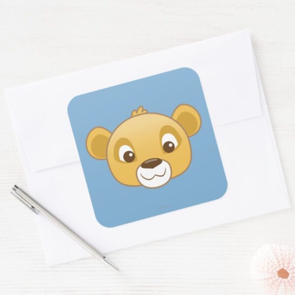 Simba_Emoji_Square_Sticker_3 Simba Emoji Square Sticker