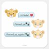 Simba Nala Conversation Square Sticker