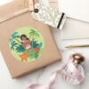 Simea Island Graphic Classic Round Sticker